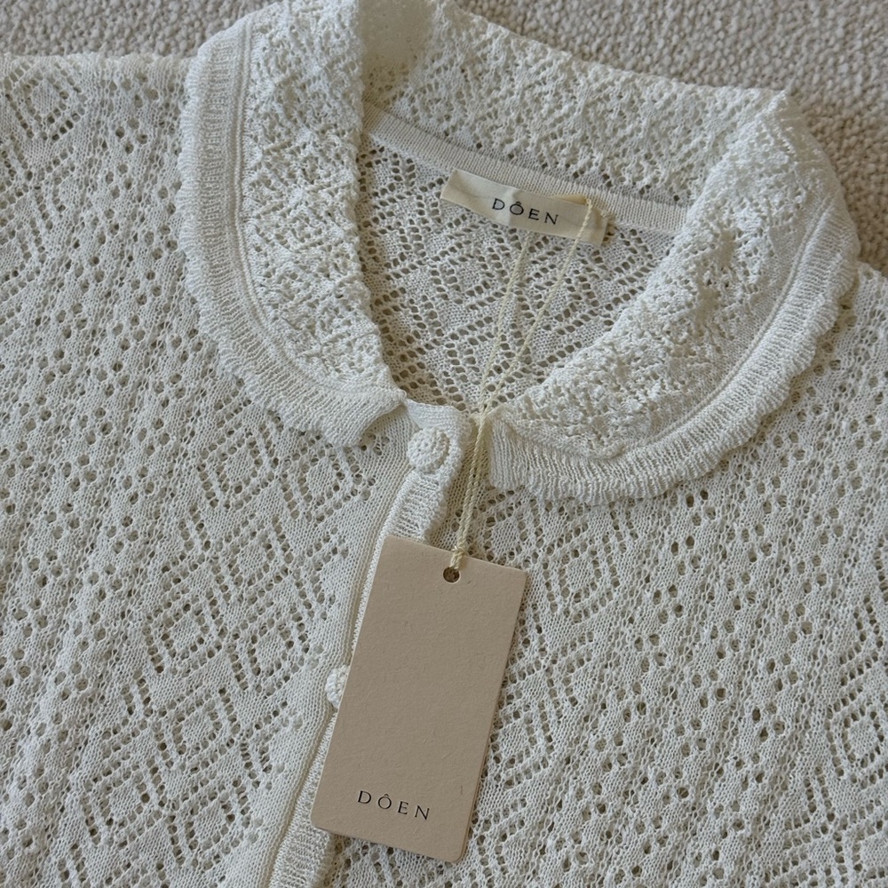 DÔEN Eveline Ivory Cardigan - Picture 3 of 7